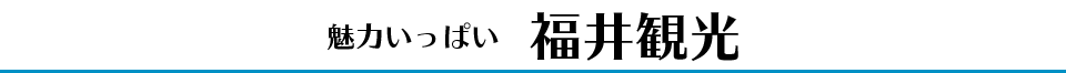 魅力いっぱい福井観光