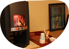 客冬季：コーヒーセルフサービス